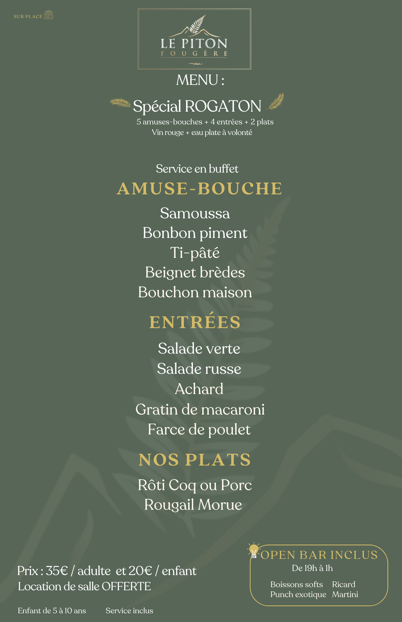 Menu spécial rogaton