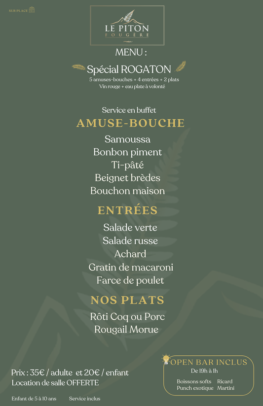 Menu spécial rogaton